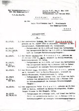 Anklageschrift gegen Hermann Rutkowsky und weitere Kampfgefährten