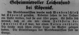 Notiz in der Groß-Berliner Ost-Zeitung vom 3. Juli 1933
