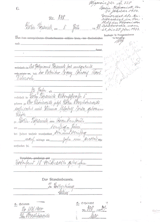 Sterbeurkunde für Franz Wilczoch